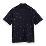 Camisa hawaiana de manga corta con diseño estampado - ECRU