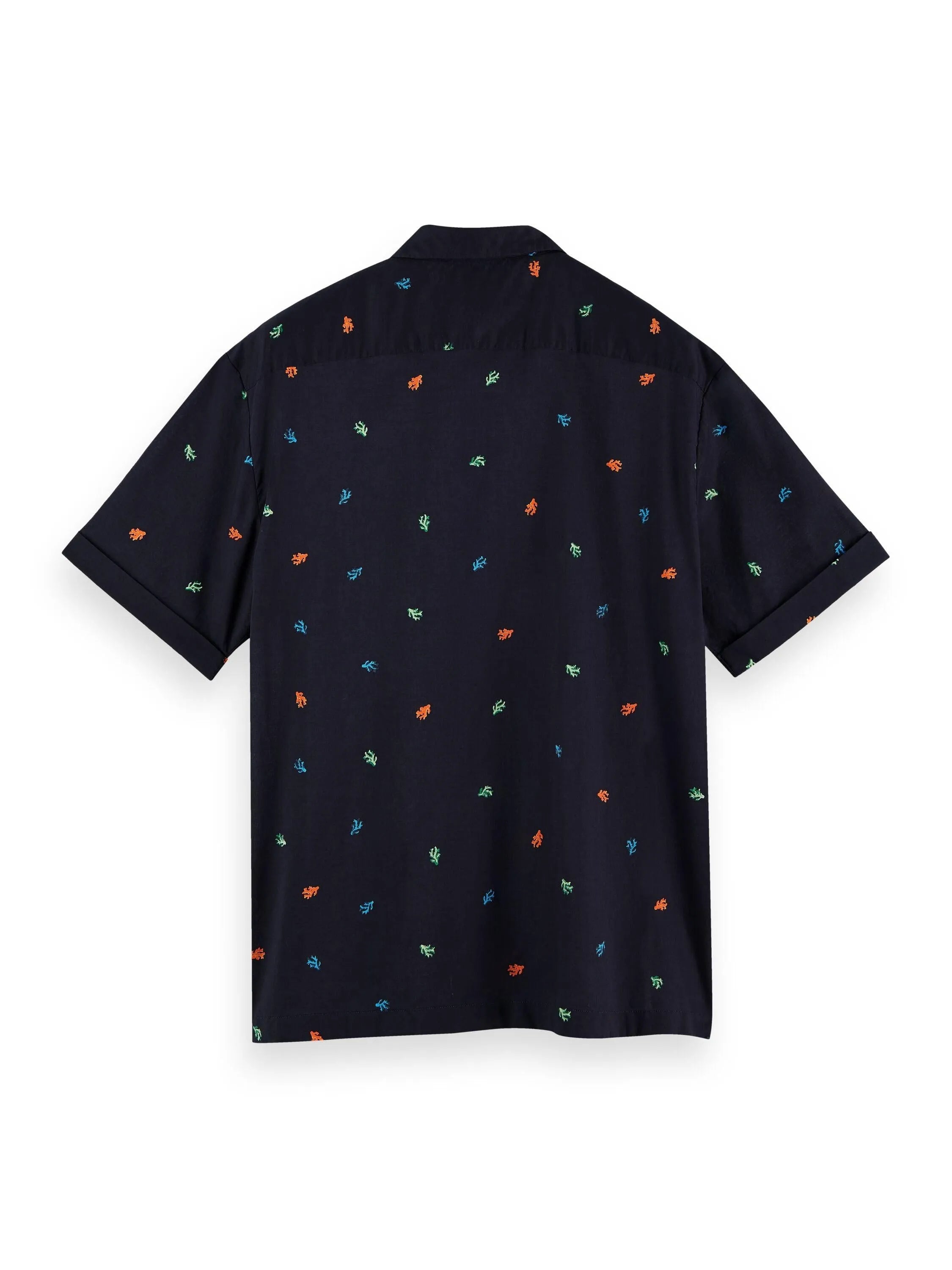 Camisa hawaiana de manga corta con diseño estampado - ECRU