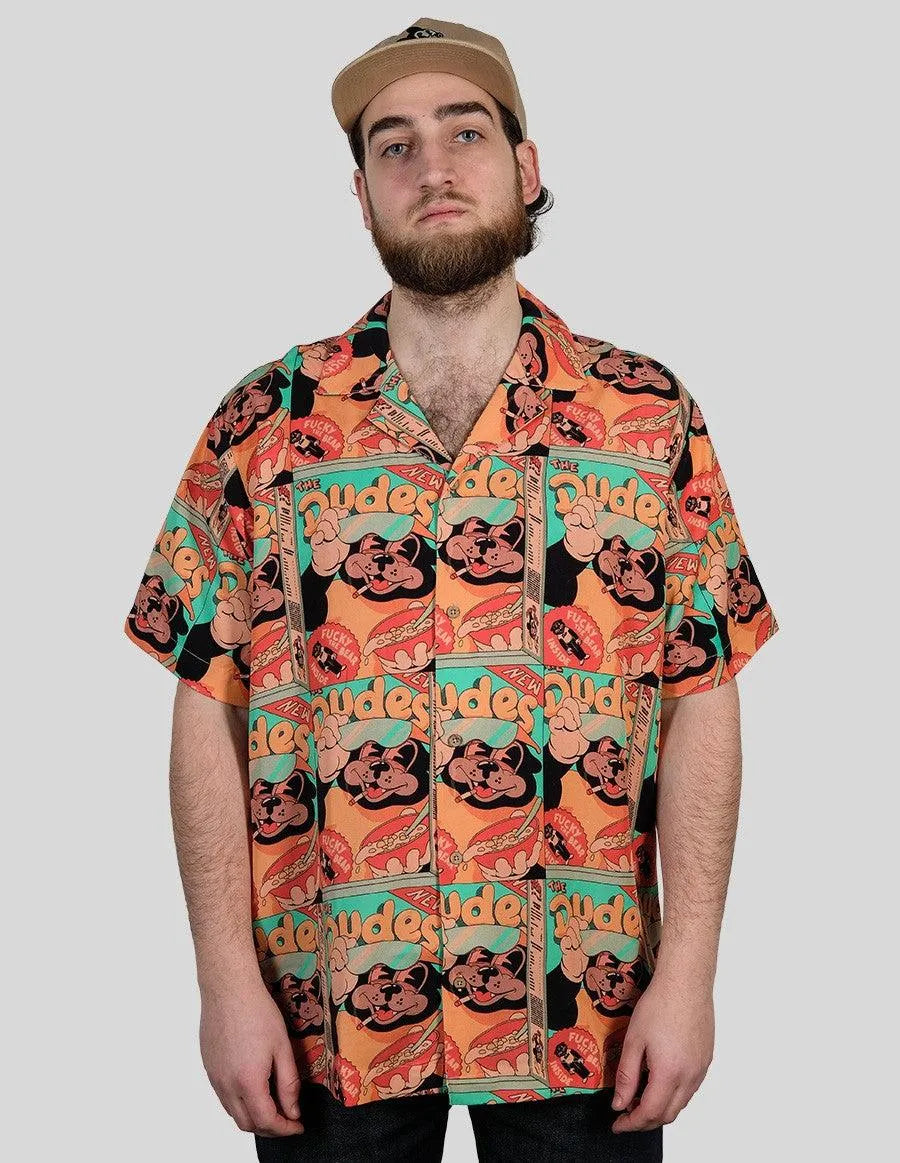 Camisa Hawaina Cereals - ECRU