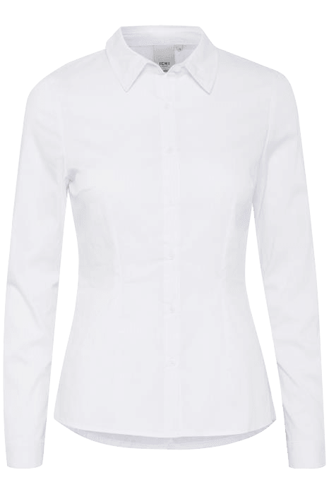 Camisa ICHI Dima Básica Blanca - ECRU