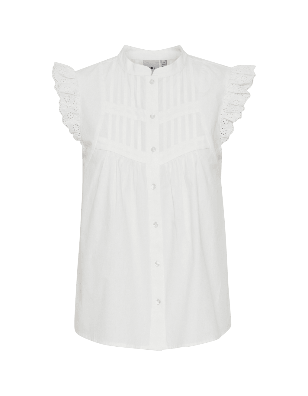 Camisa ICHI Fivaro Blanc de Blanc - ECRU