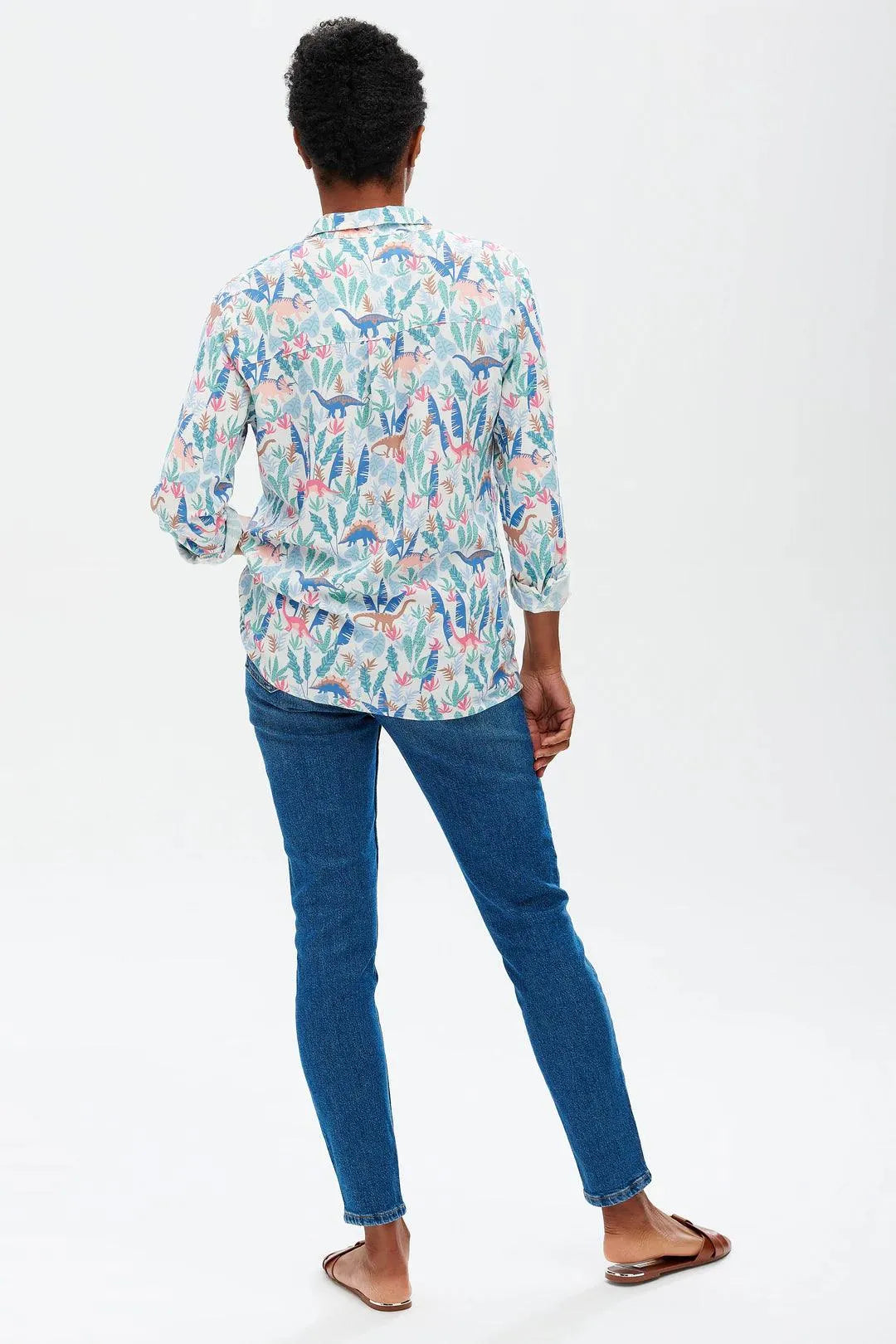 Camisa Joy Lost Dinosaurs - ECRU