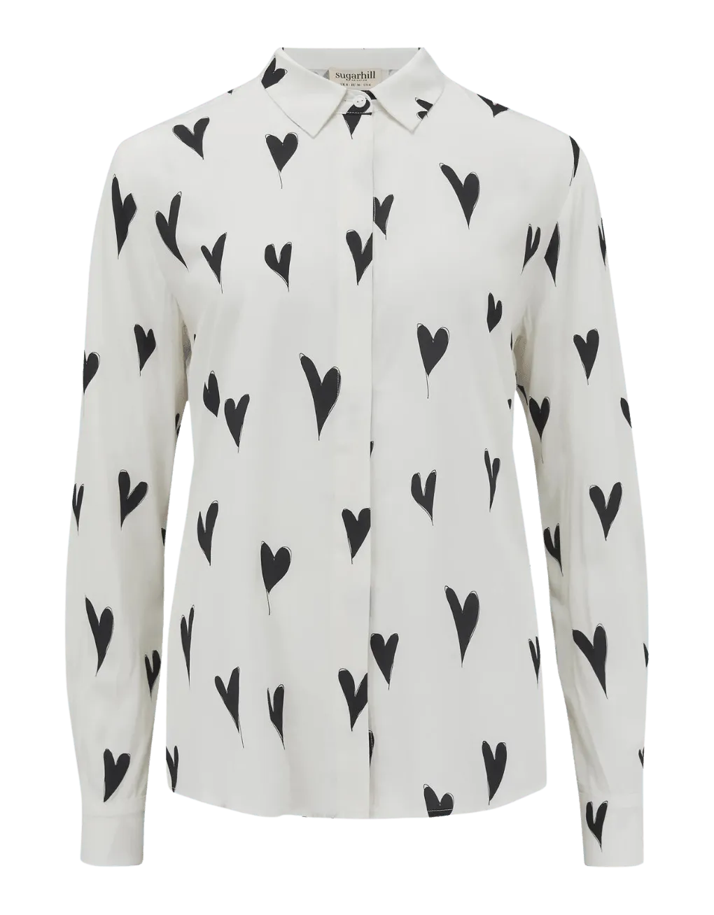 Camisa Joy Monochrome Hearts - ECRU