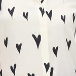 Camisa Joy Monochrome Hearts - ECRU