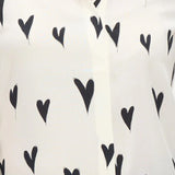 Camisa Joy Monochrome Hearts - ECRU