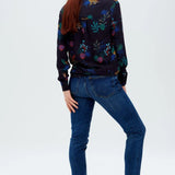 Camisa Joy Negra Night Leopard - ECRU