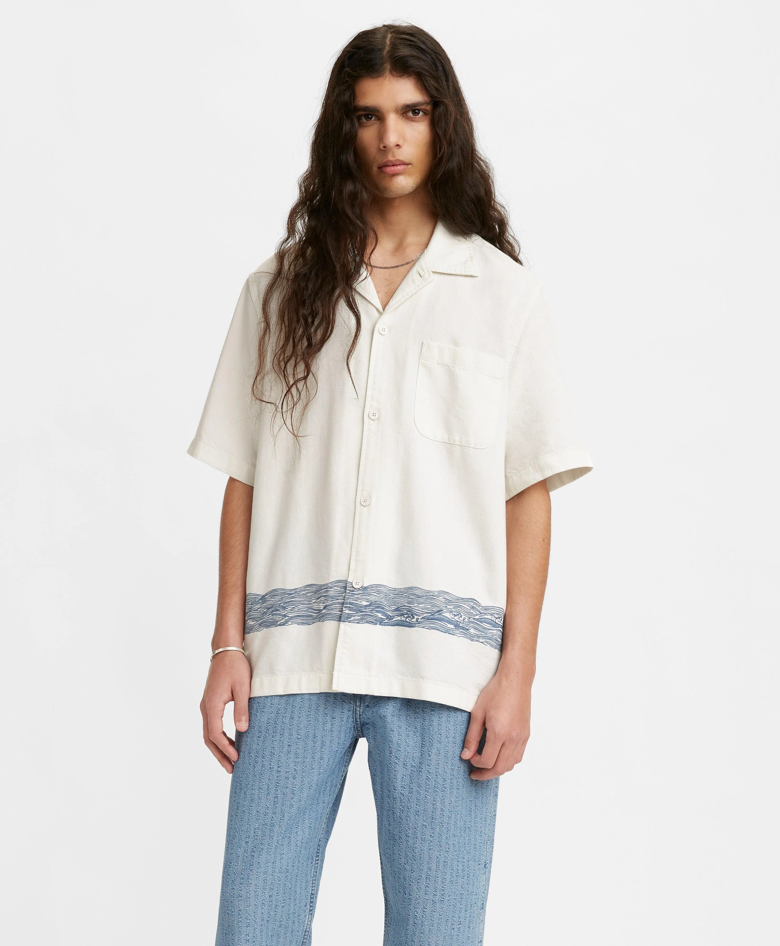 Camisa Levi's® Made & Crafted® Camp - ECRU