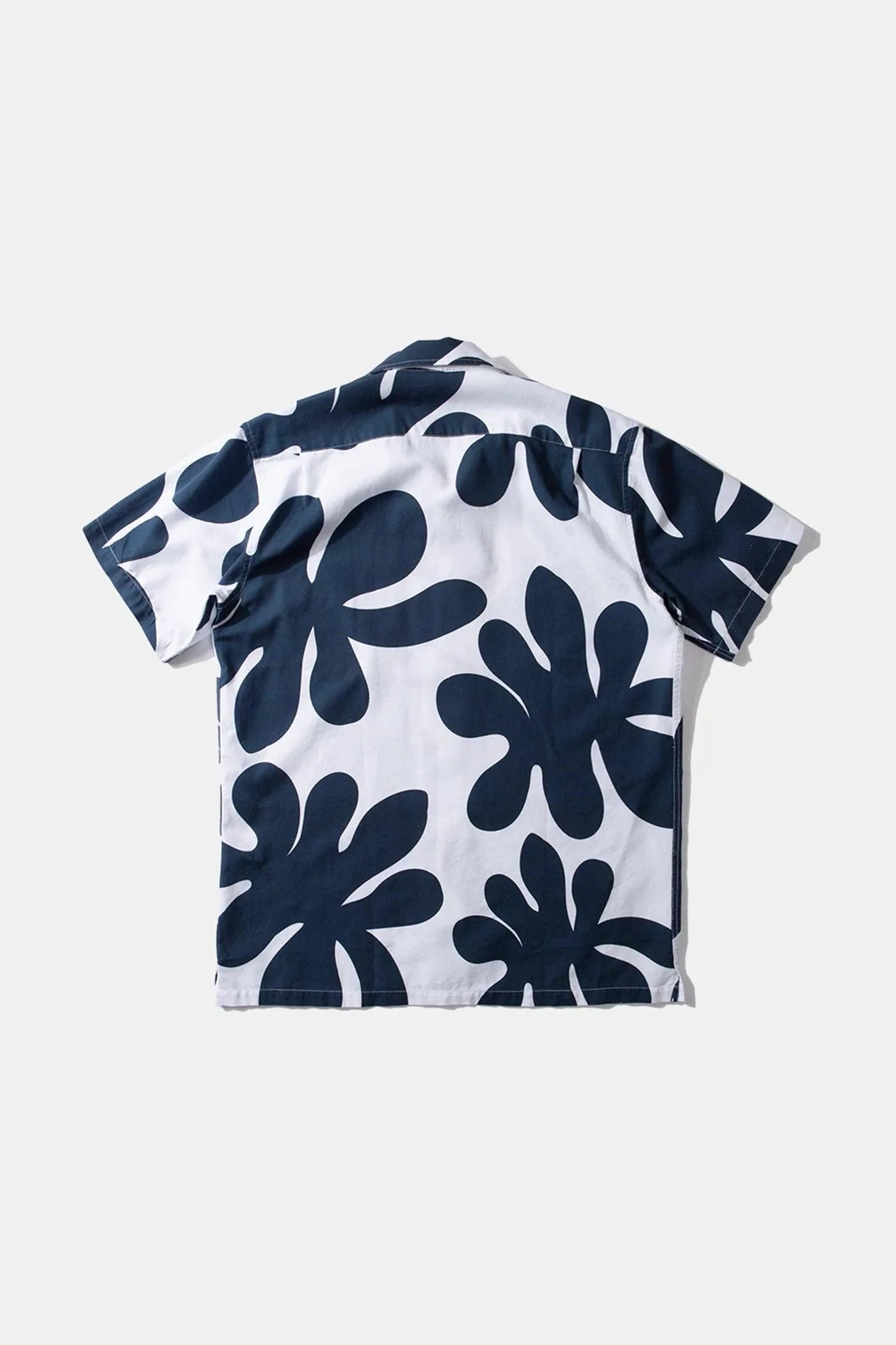 Camisa Manga Corta Alice Printed Navy - ECRU