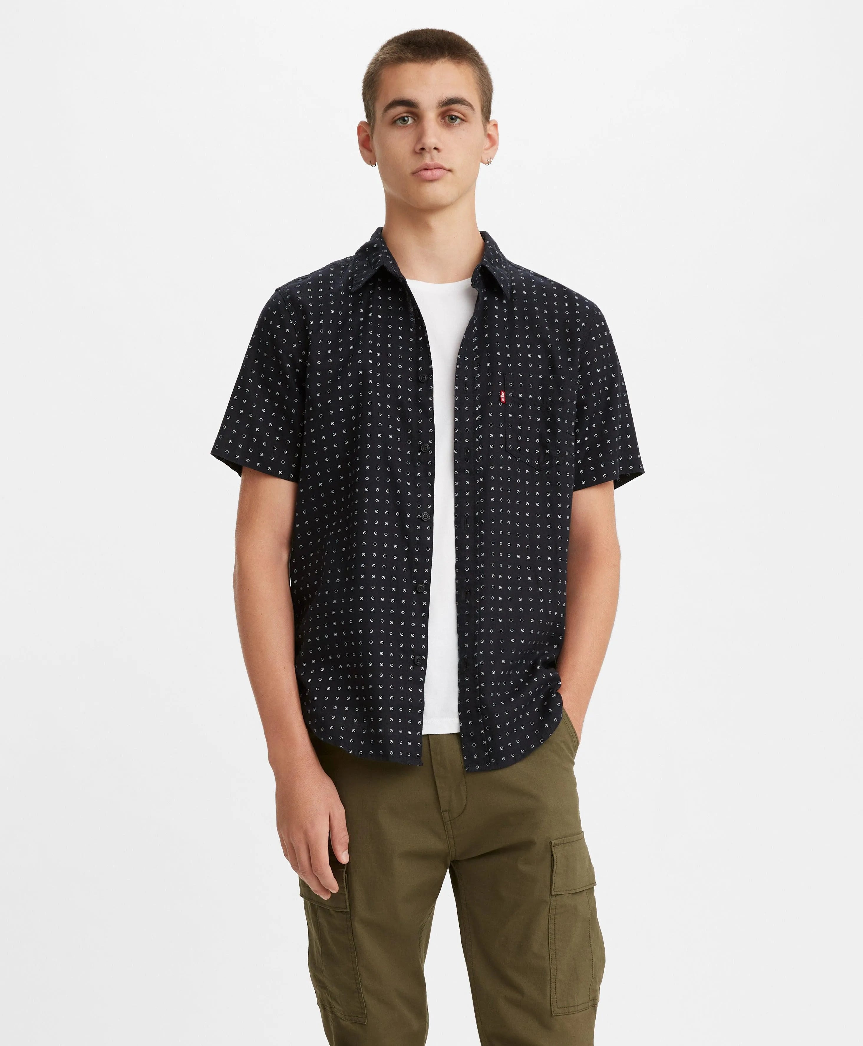 Camisa Manga Corta Standard Fit - ECRU