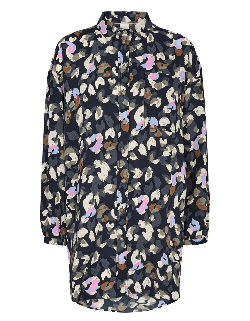 Camisa Nuecho Dark Sapphire - ECRU