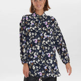 Camisa Nuecho Dark Sapphire - ECRU