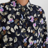 Camisa Nuecho Dark Sapphire - ECRU