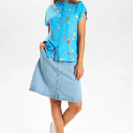 Camisa Nümph Nupayana Bonnie Blue - ECRU
