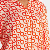 Camisa Nümph Nuruby Cherry Tomato - ECRU