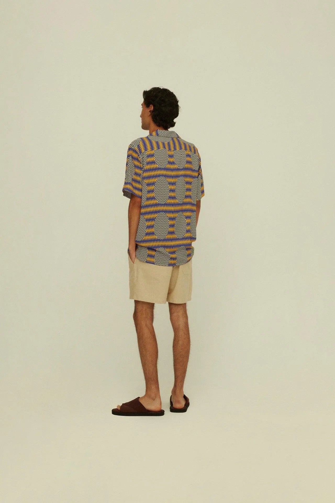 Camisa OAS Company de Viscosa Chester Finesse - ECRU