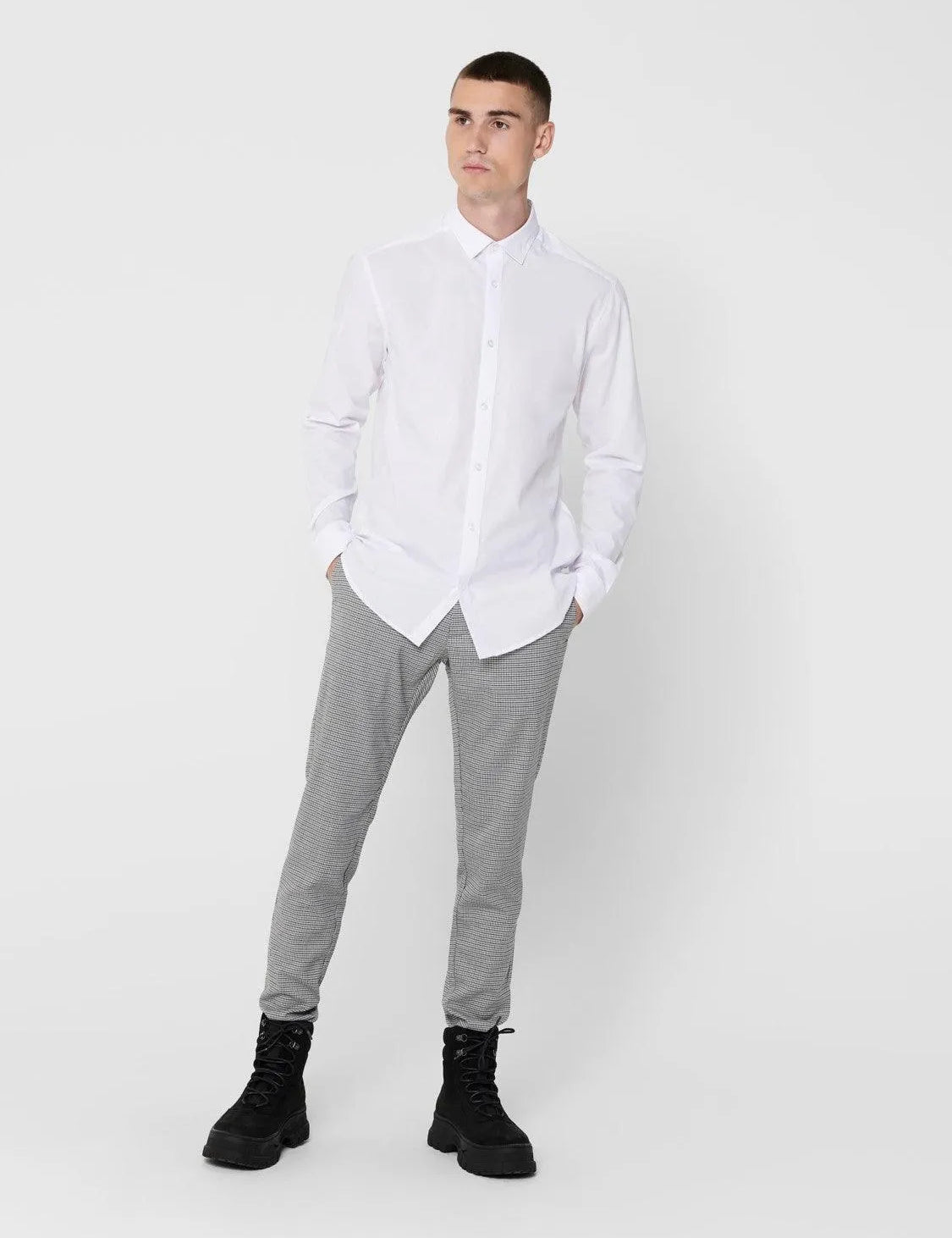 Camisa Orgánica Lisa Bart - ECRU