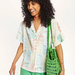 Camisa oversize juices - ECRU