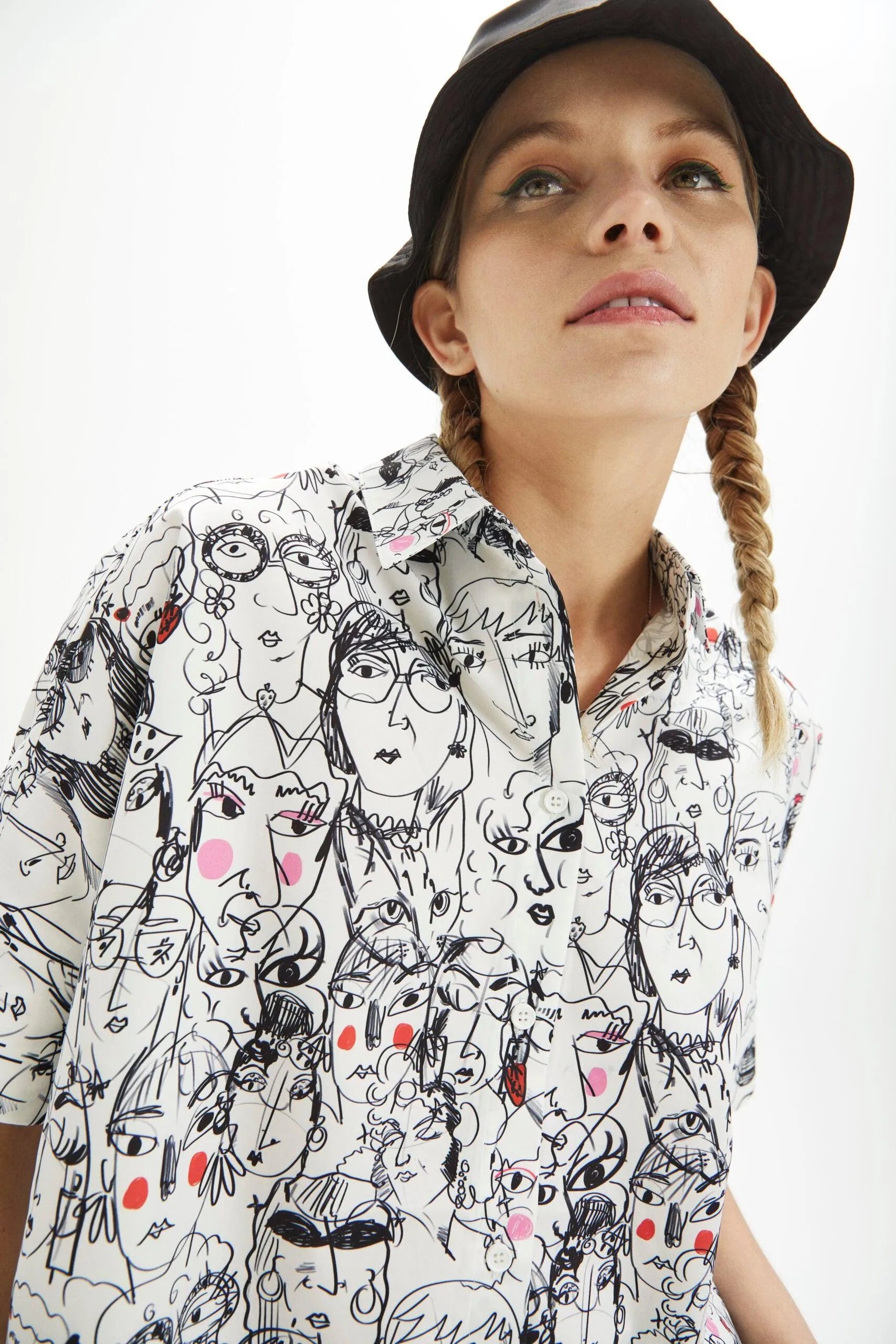 Camisa oversize visage - ECRU