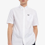 Camisa Oxford Manga Corta - ECRU