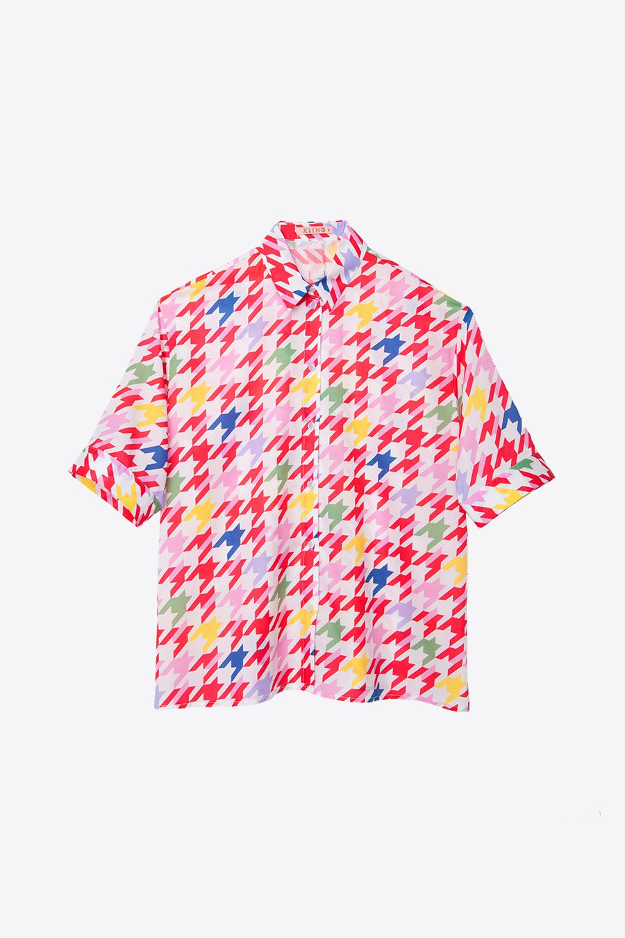 Camisa Pata de Gallo Multicolor - ECRU