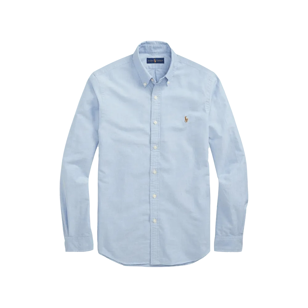 Camisa Polo Ralph Lauren Oxford Slim Fit - ECRU