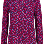Camisa Queenie Burdeos pétalos de confeti - ECRU