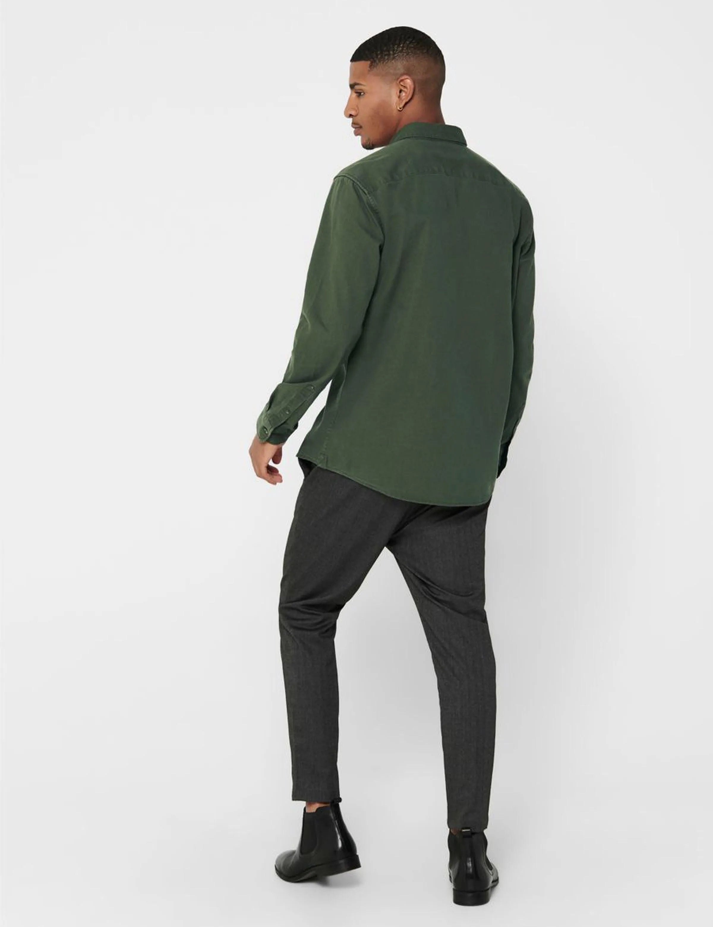 Camisa Regular Fit de Algodón Orgánico Bryce - ECRU