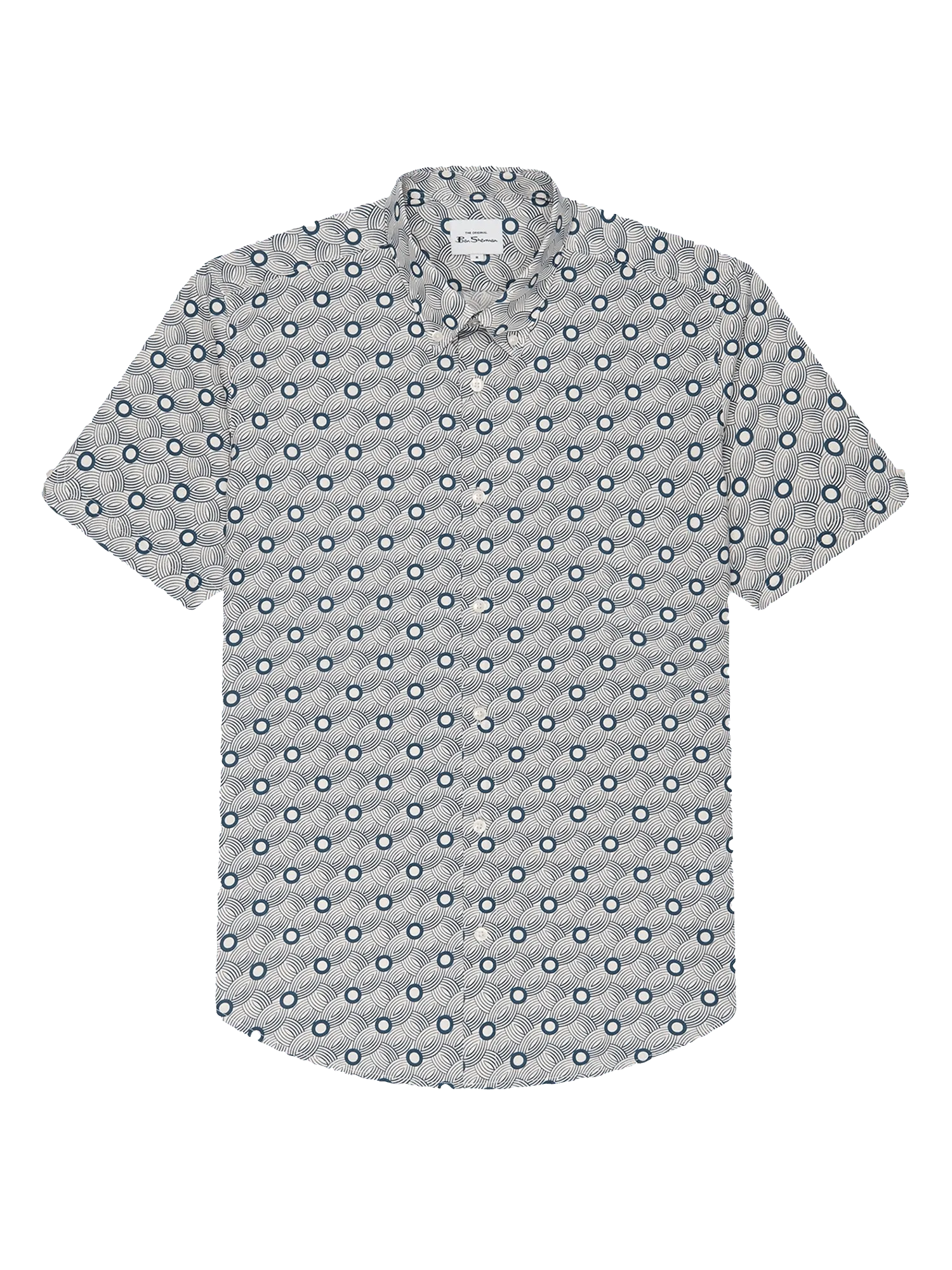 Camisa Retro Print - ECRU