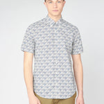 Camisa Retro Print - ECRU