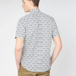 Camisa Retro Print - ECRU