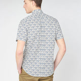 Camisa Retro Print - ECRU