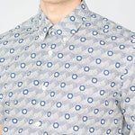 Camisa Retro Print - ECRU