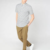 Camisa Retro Print - ECRU