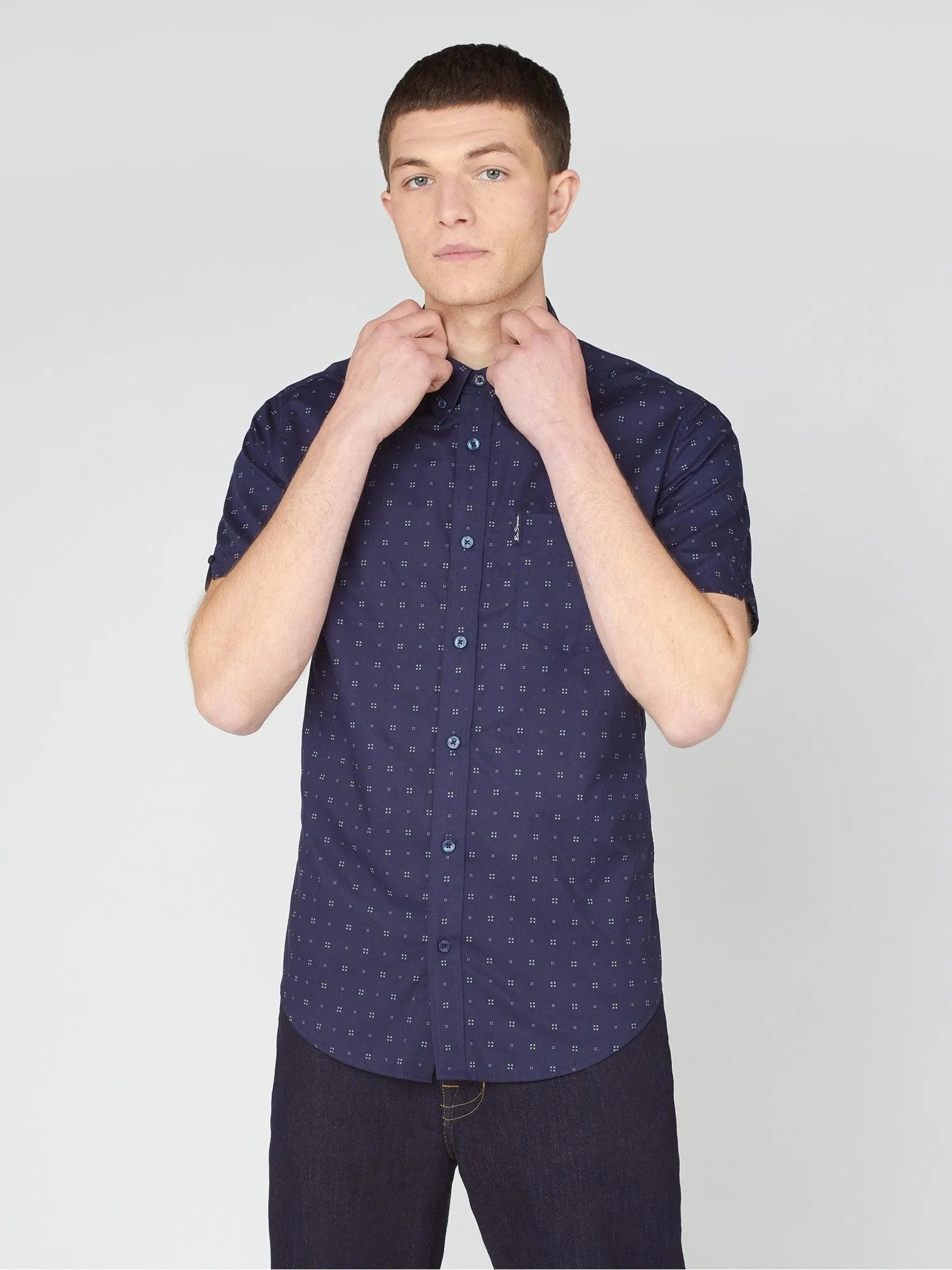 Camisa Scattered Geo - ECRU
