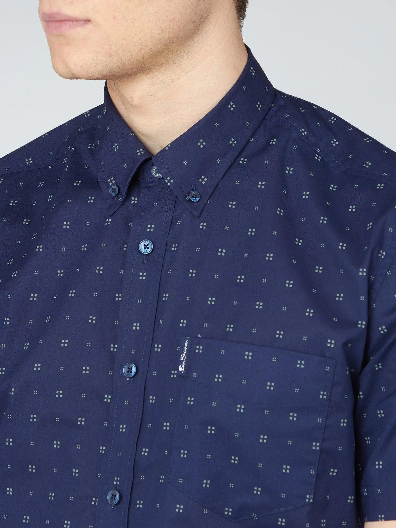 Camisa Scattered Geo - ECRU