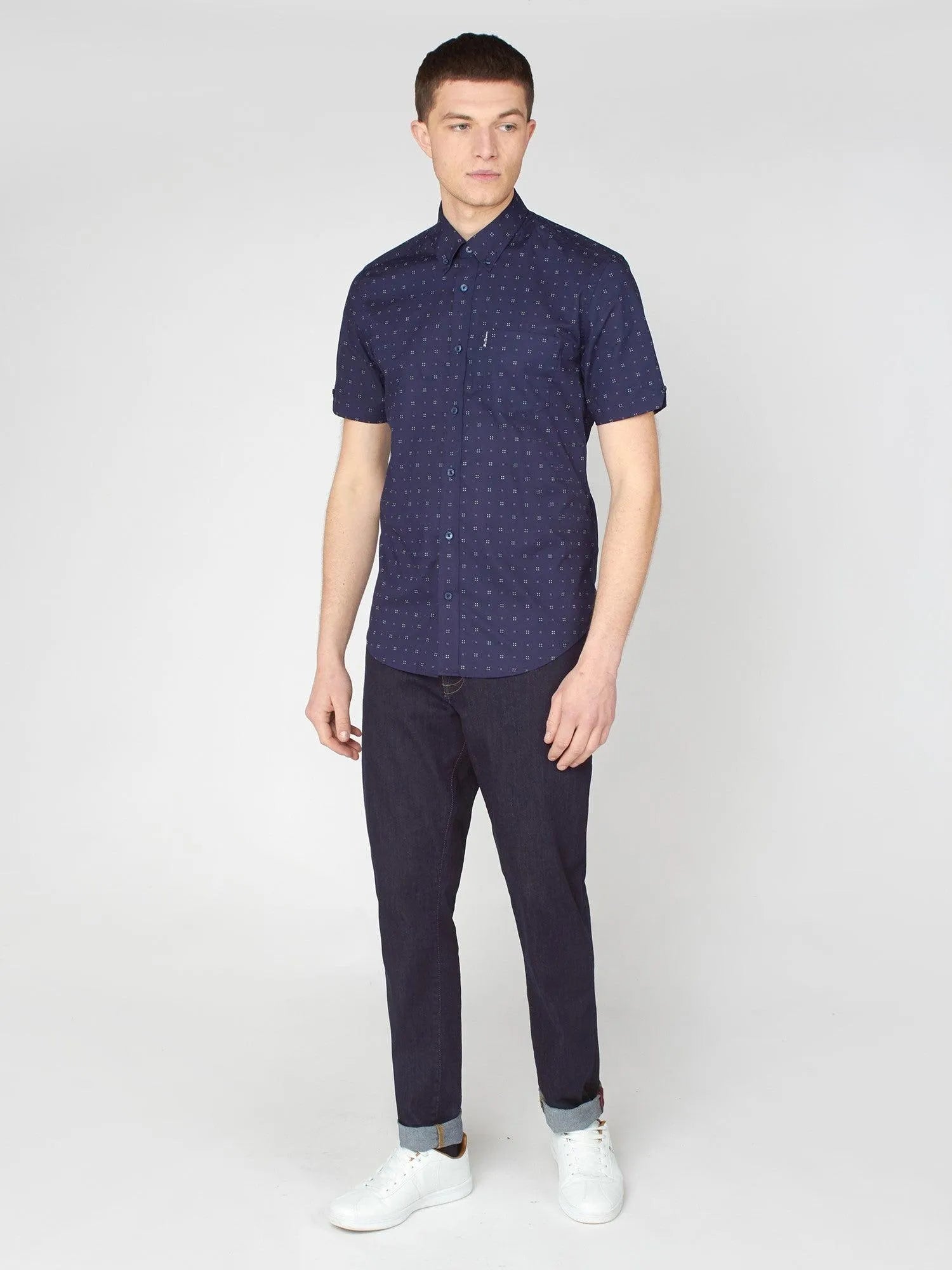 Camisa Scattered Geo - ECRU