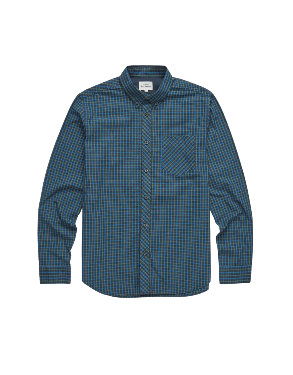Camisa Signature House Check Dark Emerald - ECRU