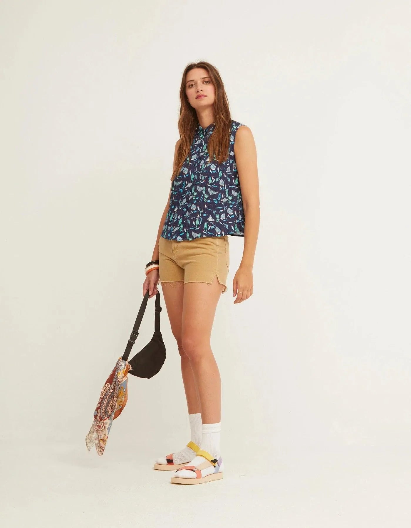 Camisa Sin Mangas Ocean Bleu - ECRU