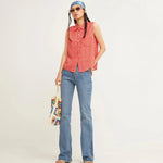 Camisa Sin Mangas Oiseau - ECRU