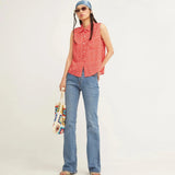 Camisa Sin Mangas Oiseau - ECRU