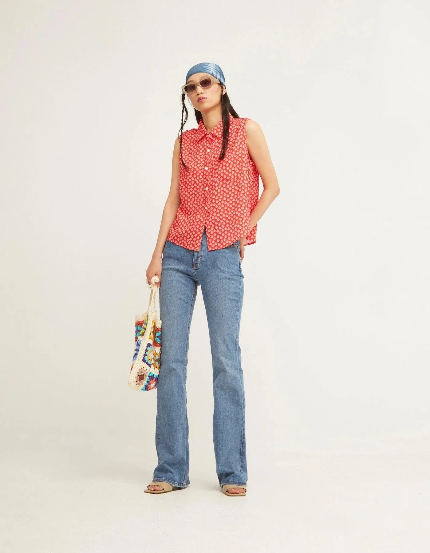 Camisa Sin Mangas Oiseau - ECRU