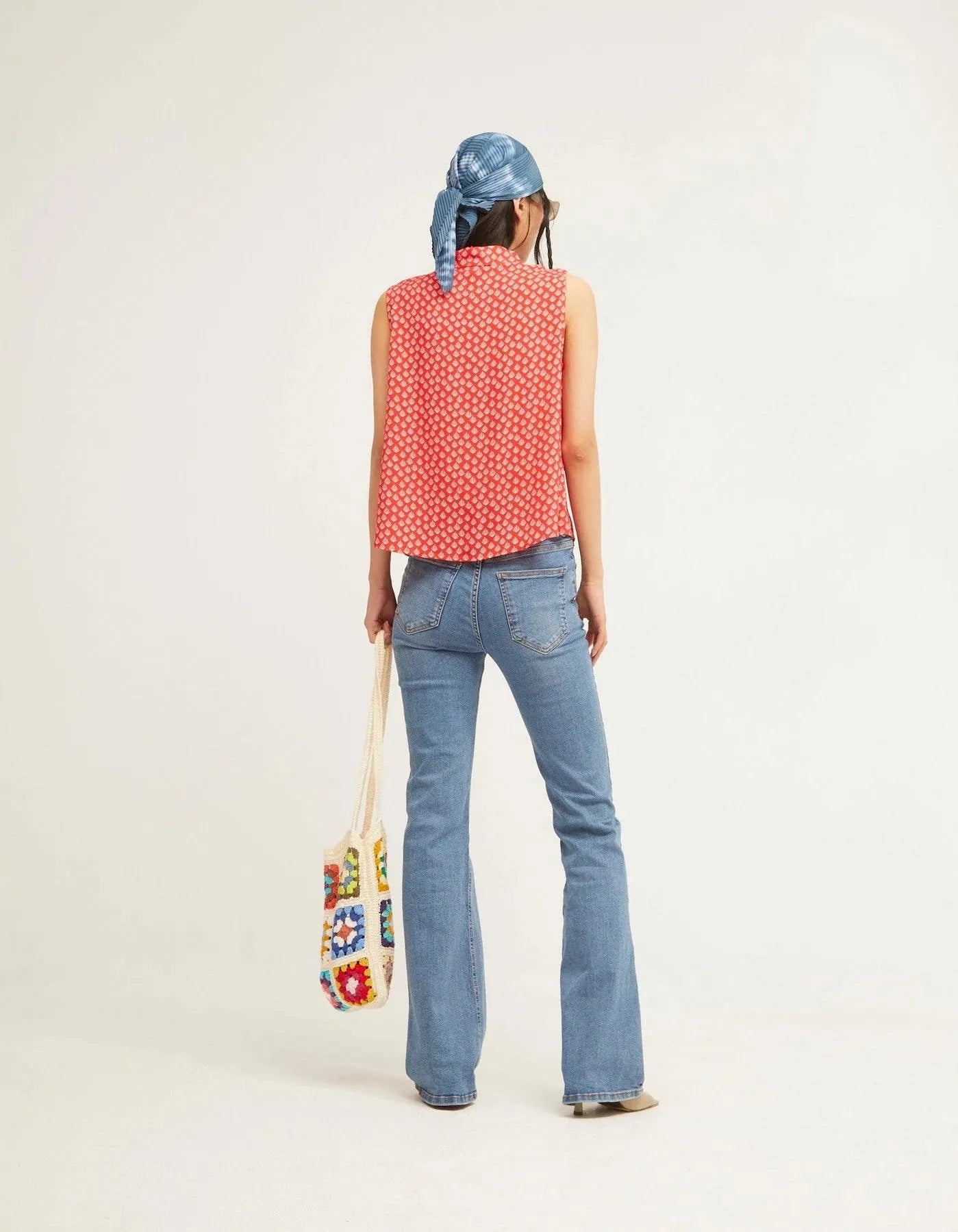 Camisa Sin Mangas Oiseau - ECRU