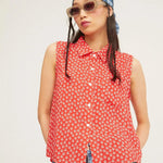 Camisa Sin Mangas Oiseau - ECRU