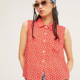 Camisa Sin Mangas Oiseau - ECRU