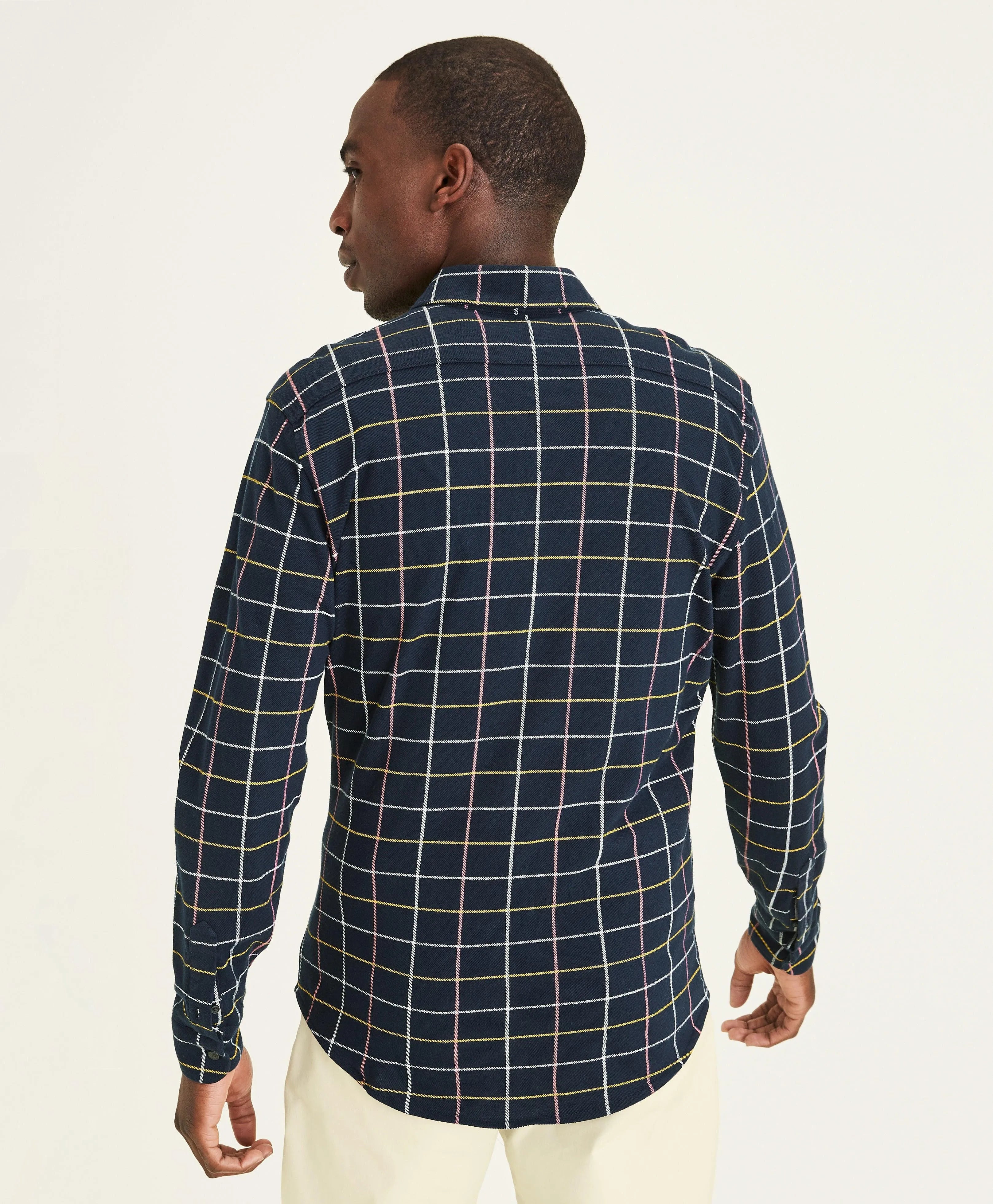 Camisa Slim Fit Alpha 360 Button Up - ECRU