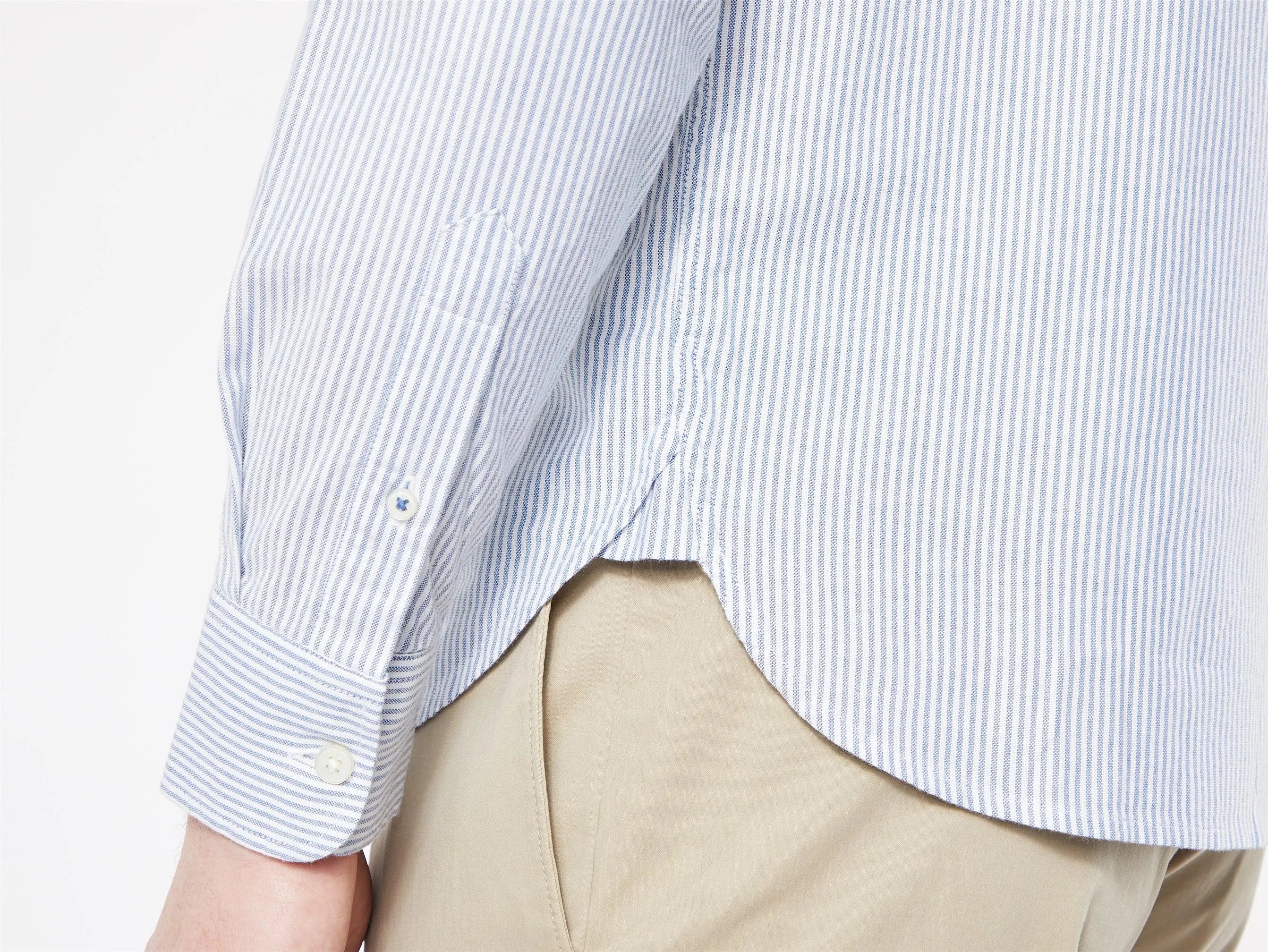 Camisa Slim Fit Cuello 2 Botones - ECRU