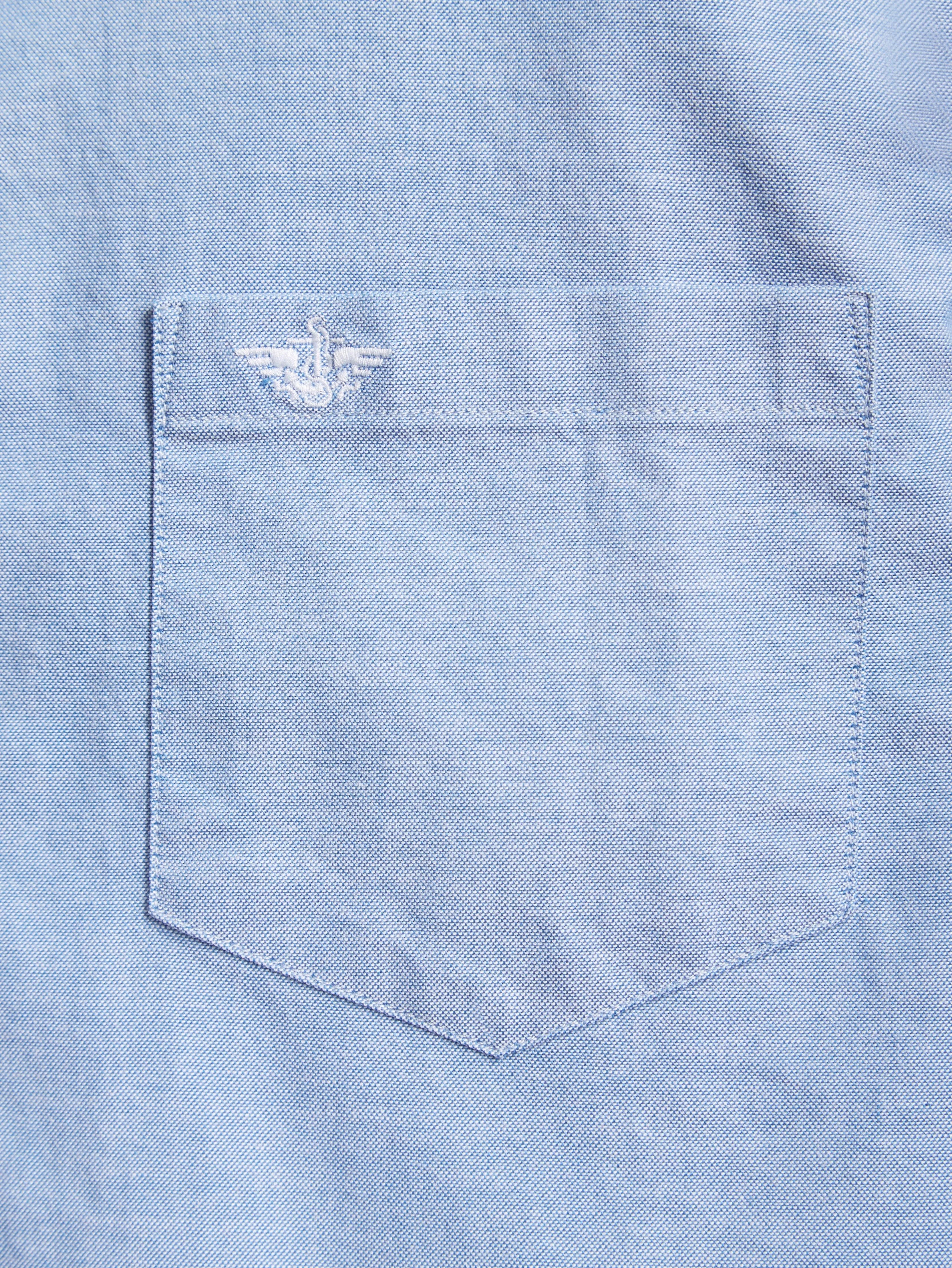 Camisa Slim Fit Cuello 2 Botones - ECRU