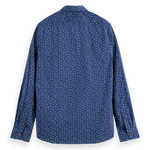 Camisa slim fit estampada en popelín - ECRU