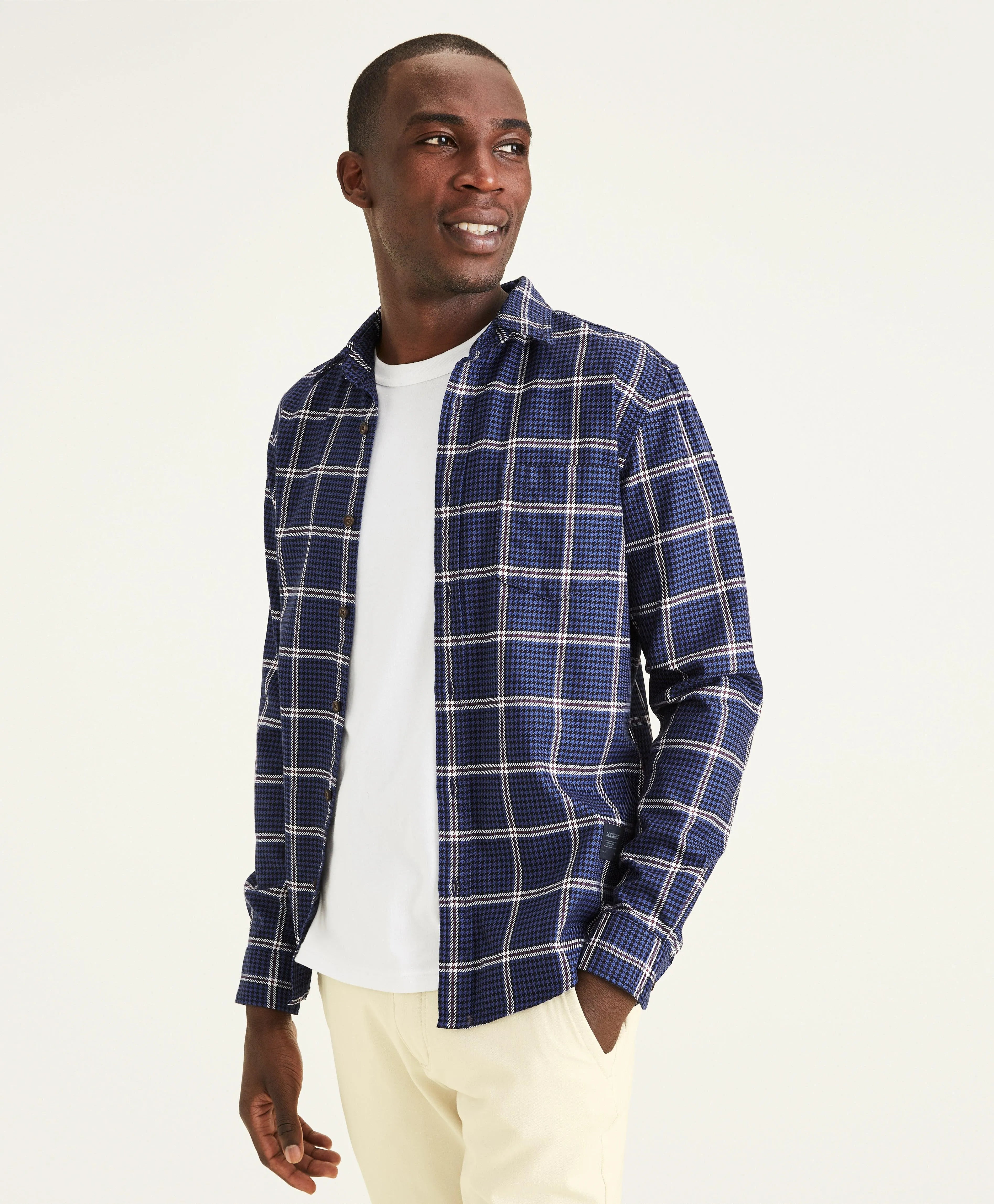 Camisa Slim Fit Icon Button Up - ECRU