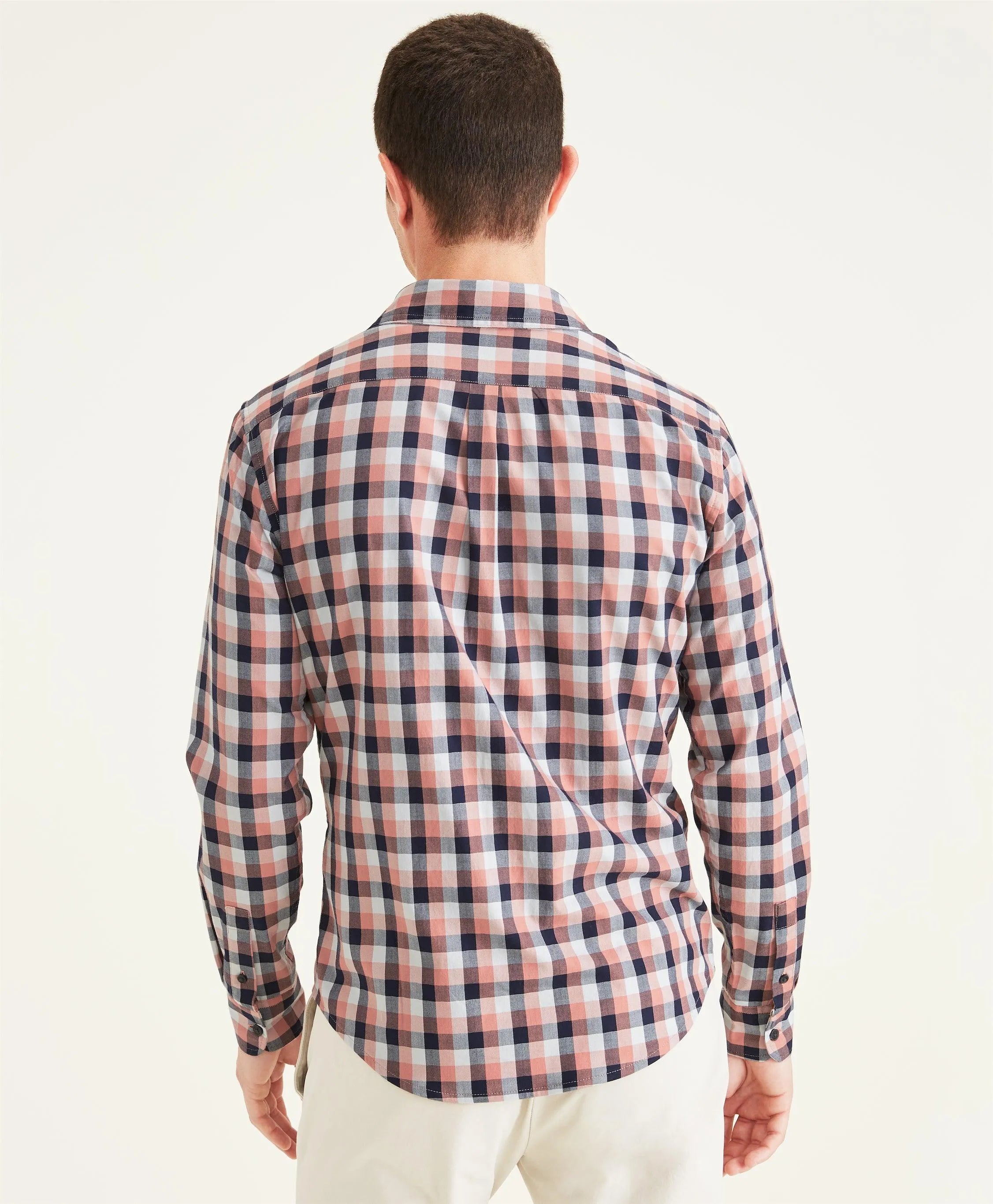 Camisa Slim Fit Icon Button Up Shirt - ECRU